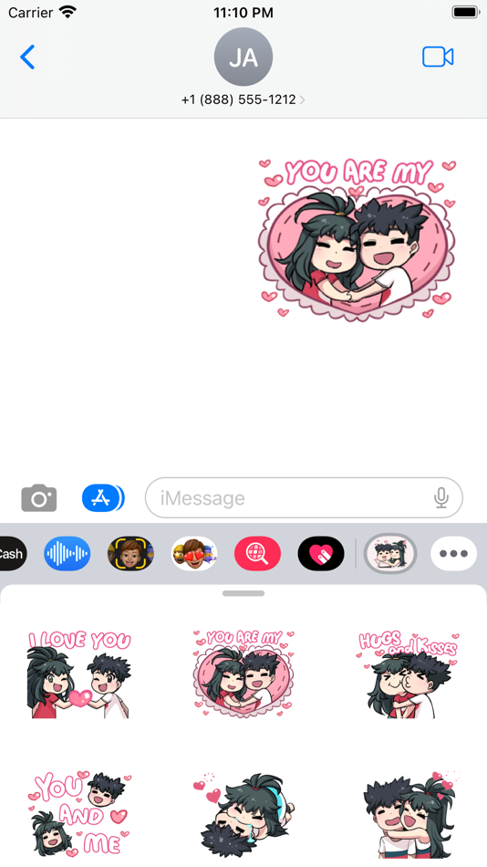 #2. Lily and Marigold Stickers App (iOS) Podle: Insta‎nt D‎ig‎ital