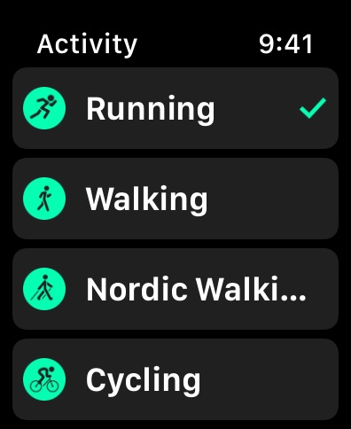 Apple Watch screenshot