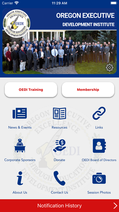 OR Executive Dvlpmt. Institute Screenshot