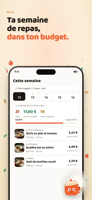 Mijo : repas dans ton budget screenshot 1