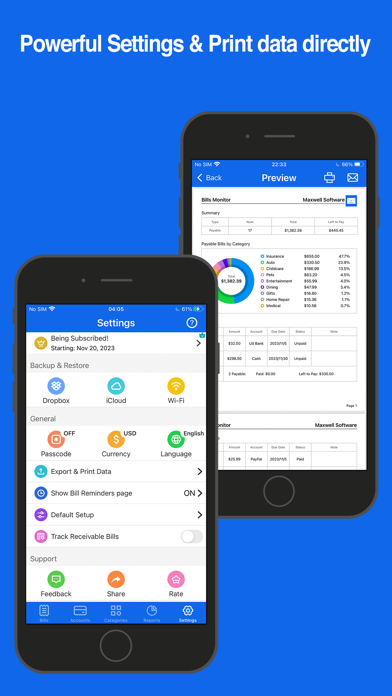 Bills Monitor - Bill Reminder Screenshot