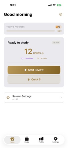 Learn Norwegian Flashcard Quiz iPhone screenshot