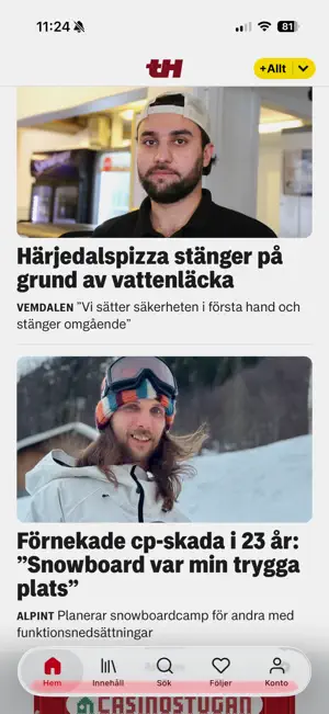 Tidningen Härjedalen screenshot 1
