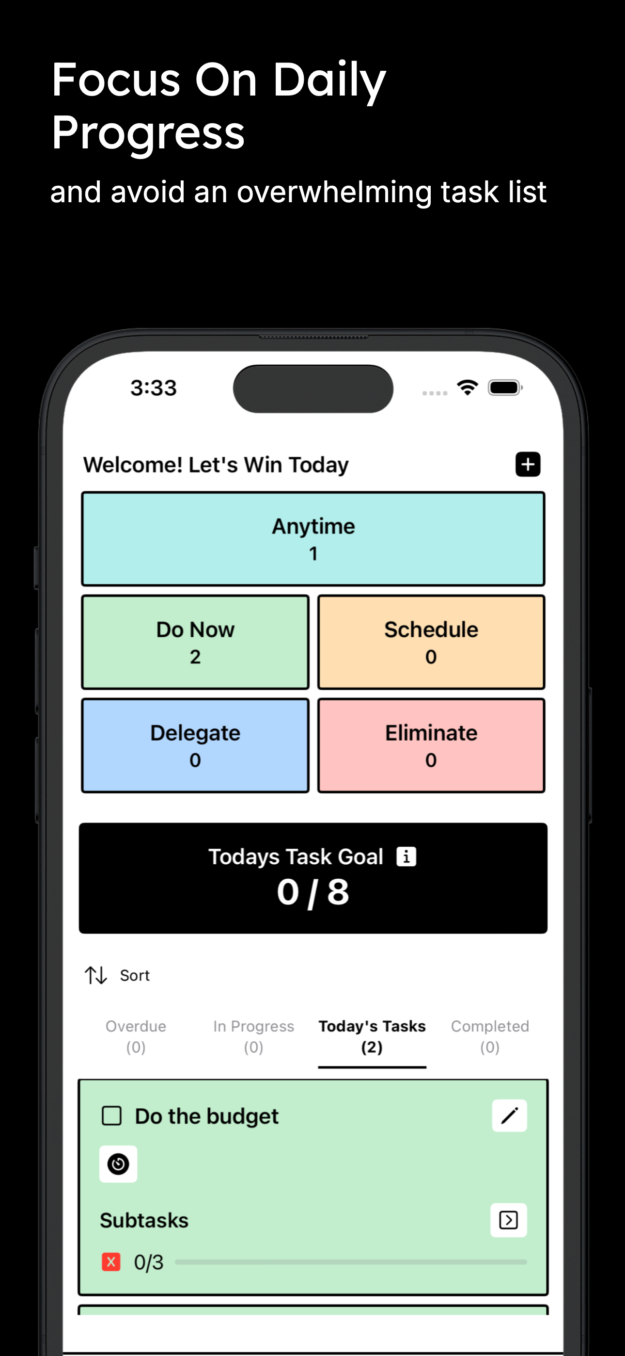 PrioriPlanner: Daily TODO List