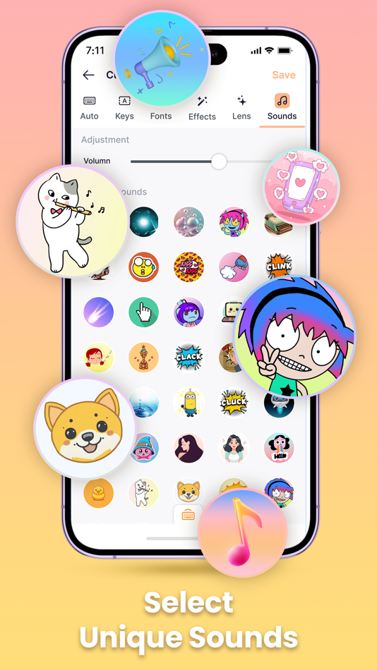 #5. Neon LED Keyboard: Cute Themes (iOS) 由: MAXMOBILE SOFTWARE COMPANY .LTD
