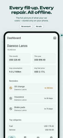 AutoSpend: Car Maintenance Log Screenshot 1 of 6
