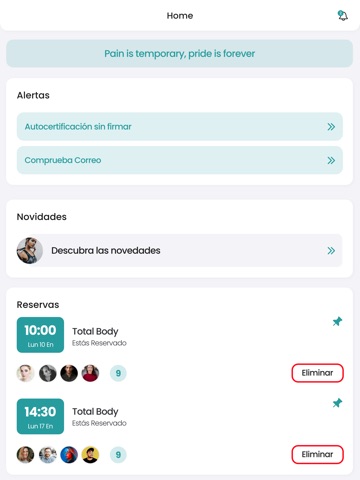 ROXE FITNESS iPad screenshot