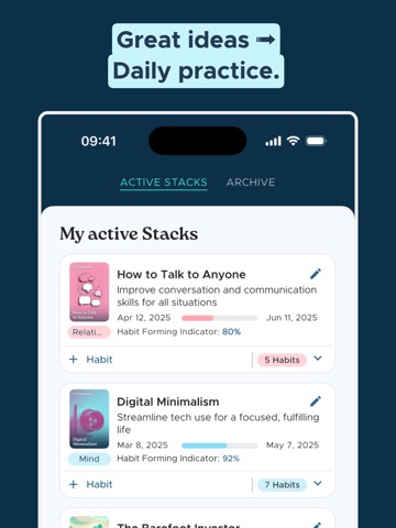 glue - new habits that stick iPad screenshot