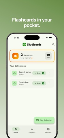 Studicards - Learn Flashcards iPhone screenshot
