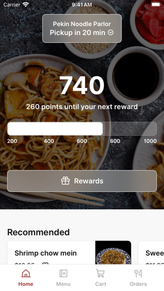 Pekin Noodle iPhone screenshot 1 - Food & Drink app
