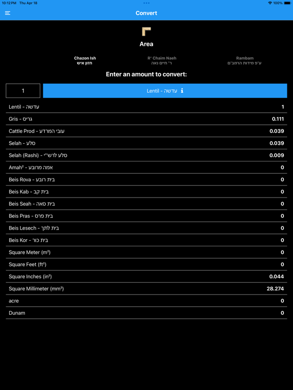 Screenshot #6 pour Torah Unit Converter