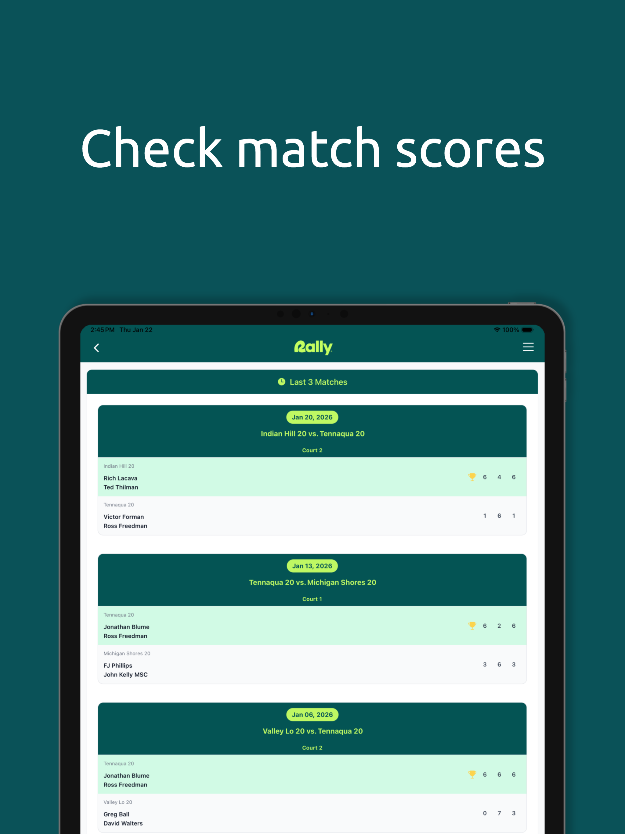 Rally Racket Sports screenshot 13