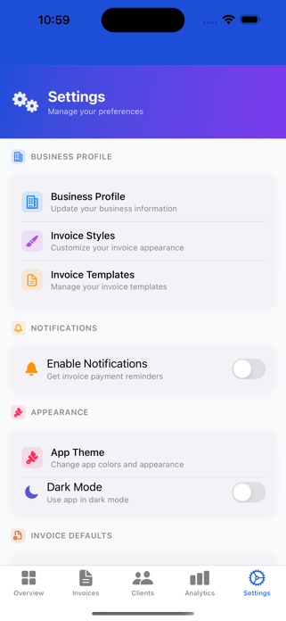 Invoice Maker - PDF & Billing Screenshot 6 of 7