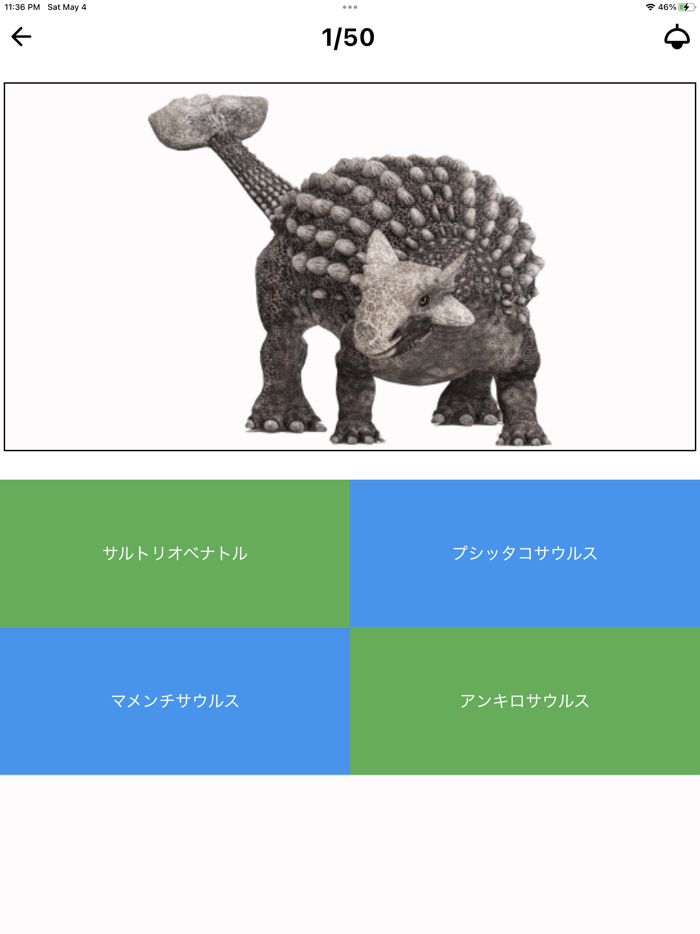 恐竜クイズ Dino Flash Card