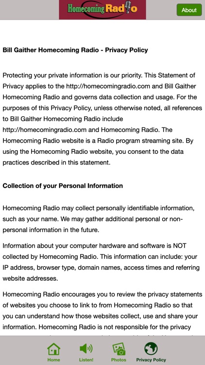 Gaither Homecoming Radio
