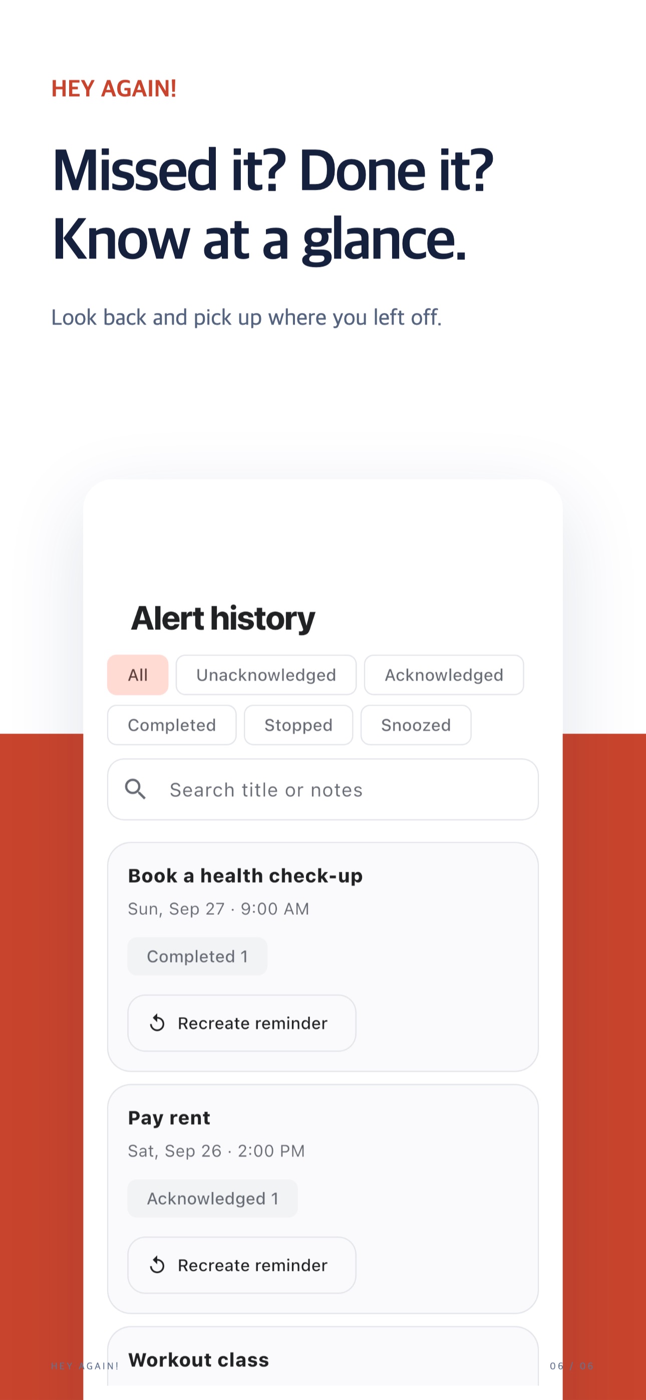 Screenshot 6 of HEY AGAIN! Reminder Alarm