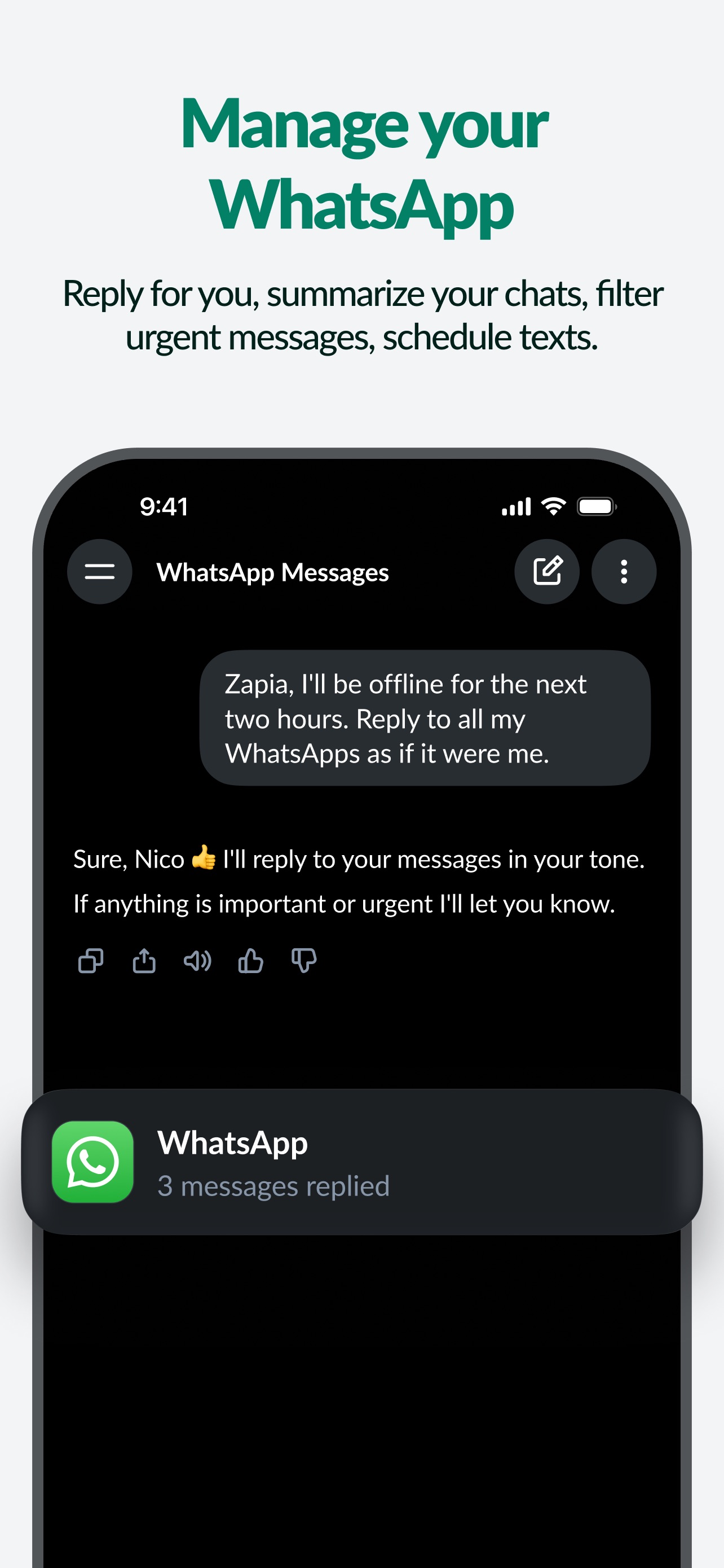 Screenshot 2 of Zapia: Personal AI Assistant