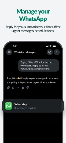 Zapia: Personal AI Assistant iPhone screenshot 2 — productivity app by BrainLogic AI SAS
