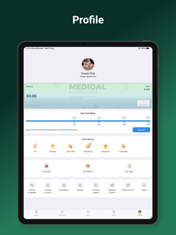 PillTech iPad screenshot