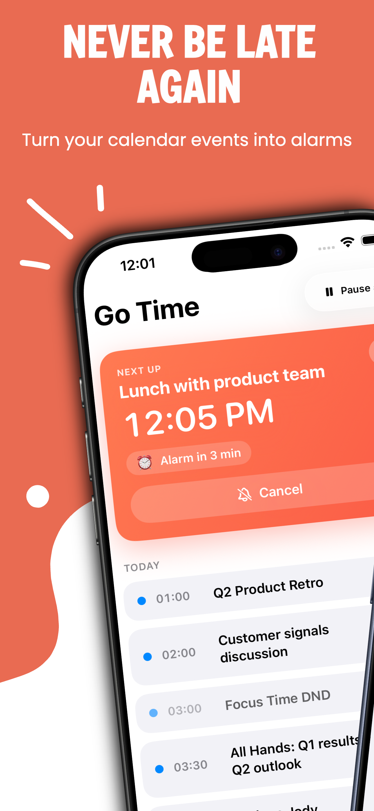 Go Time: Calendar Alarm