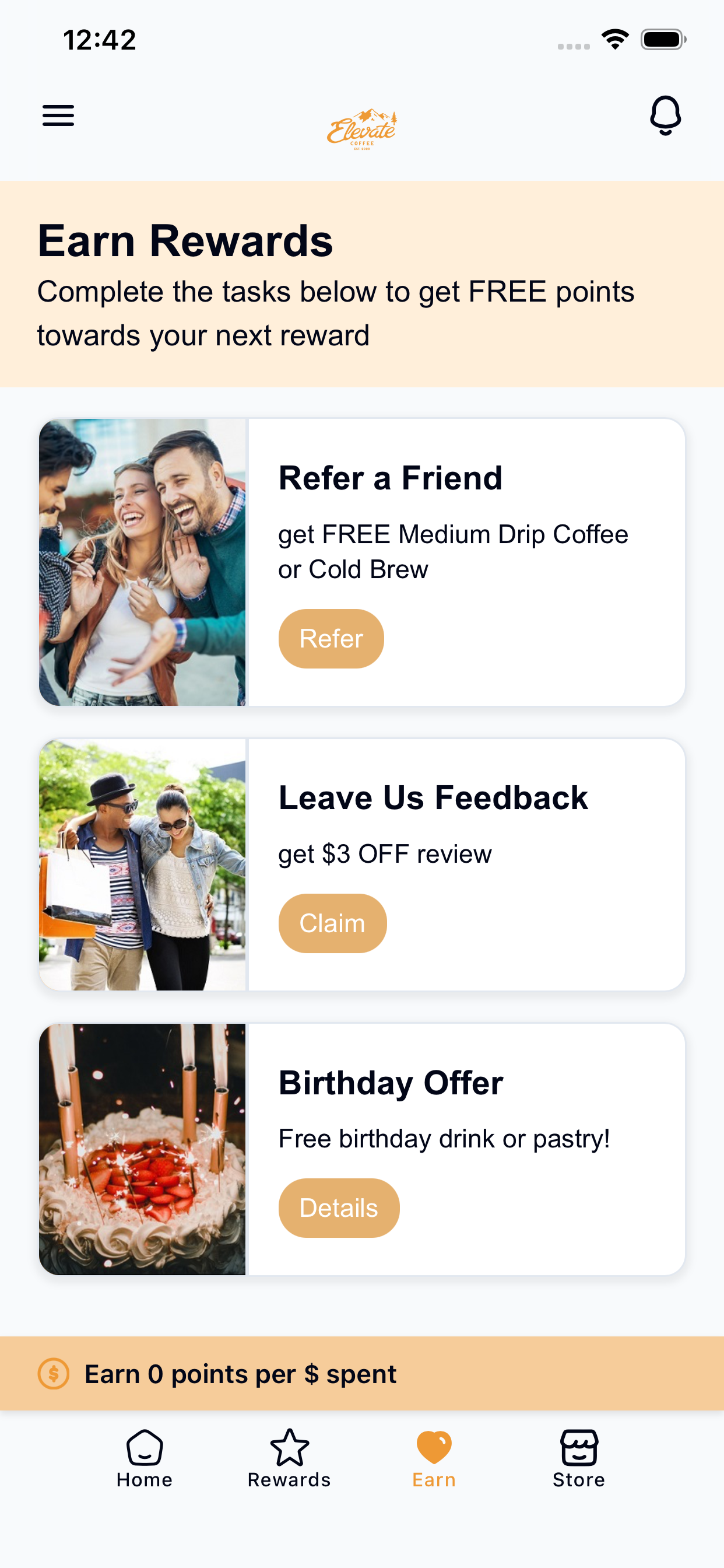 Elevate Coffee Rewards screenshot 3