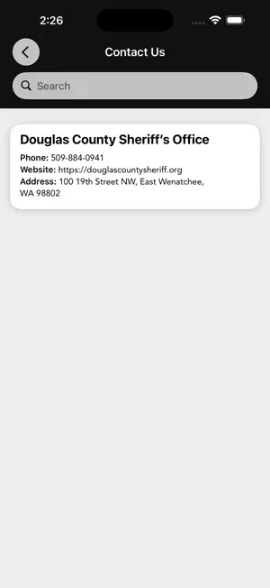 Douglas County Sheriff WA screenshot 2