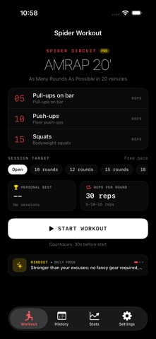 Spider Workout Screenshot 2 of 6