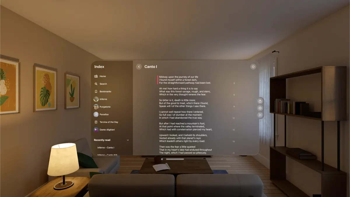 The Divine Comedy Eng-Ita screenshot 3