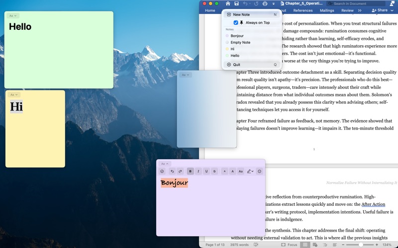 Nano Sticky screenshot