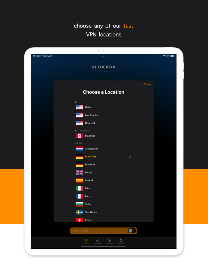 #7. Ad Blocker VPN & DNS – Blokada (iOS) 由: Blocka AB