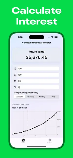 Compound Interest Calculator 6 screenshot 1