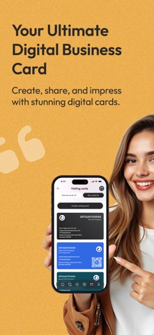 InfoProfile: Digital Card iPhone screenshot