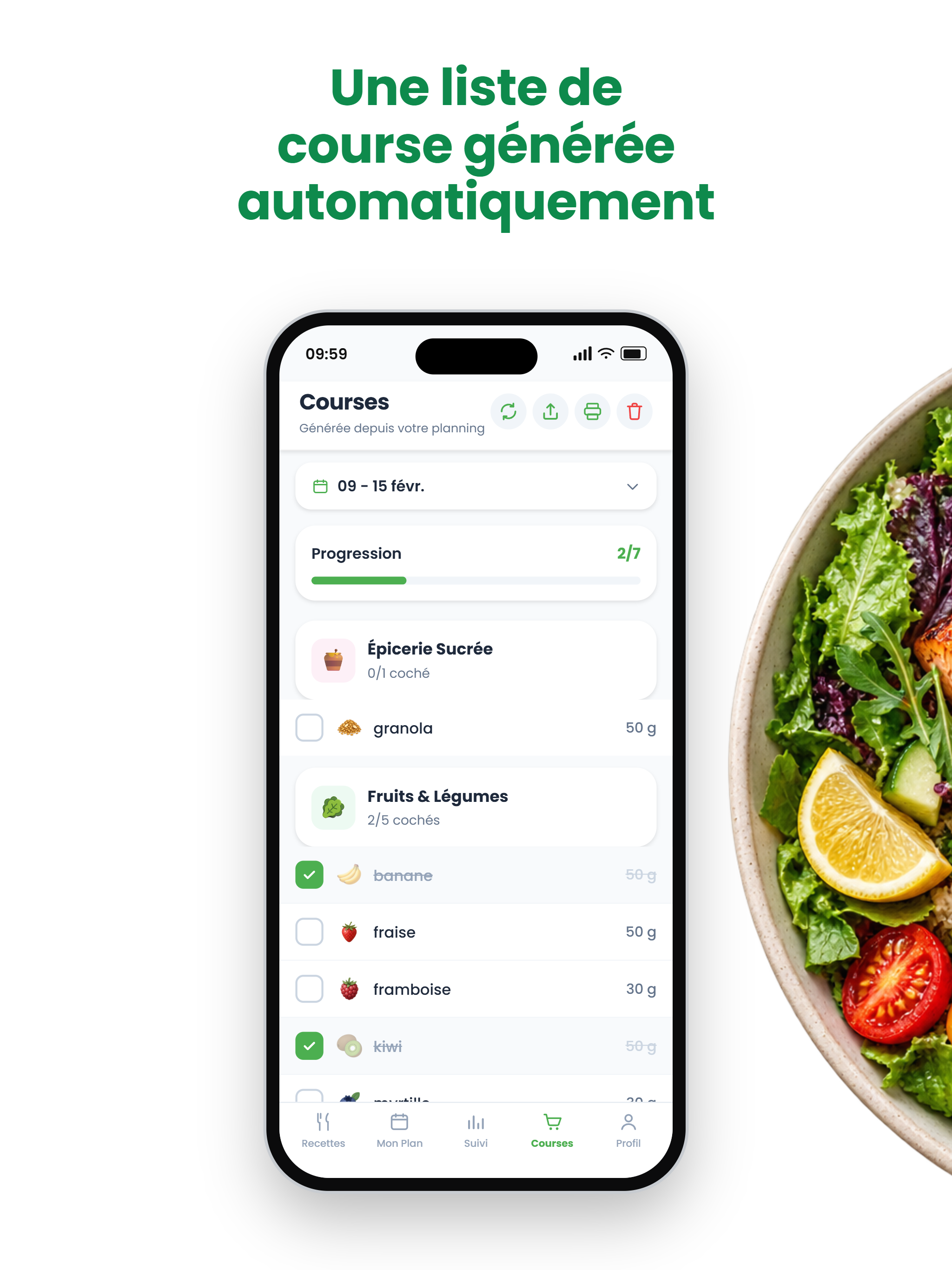 WonderFood — Suivi diététique screenshot 15