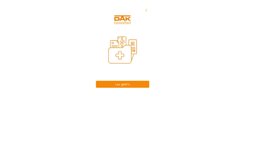 Screenshot von DAK EPA Desktop auf dem iPhone 1