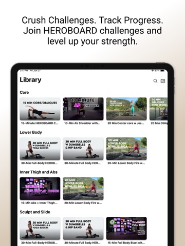 Heroboard Fitness iPad screenshot