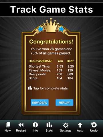 Spider Solitaire ‏‎ iPad screenshot