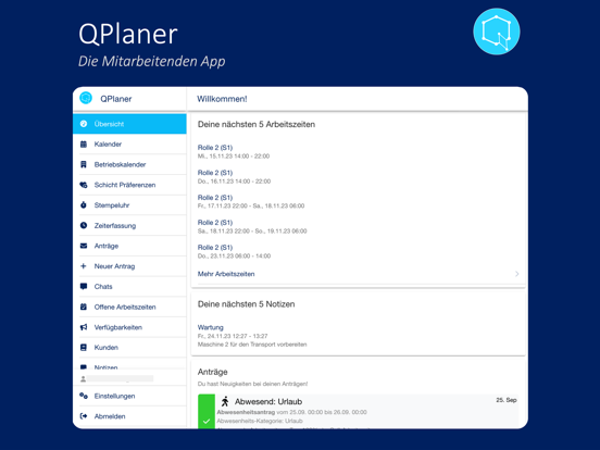 Screenshot #4 pour QPlaner - Mitarbeiter-App