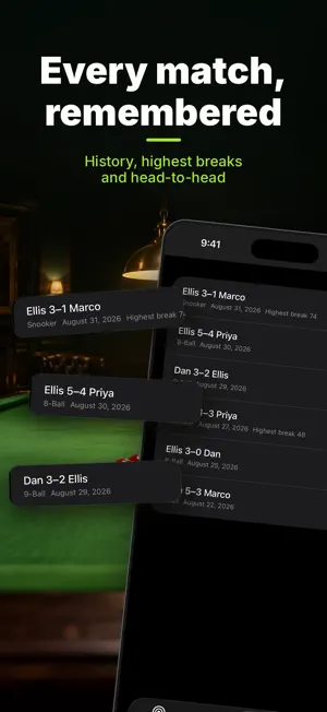 PoolScore: Snooker Scoreboard screenshot 3