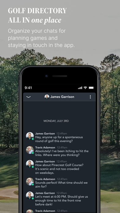 The Random Golf Club App Screenshot