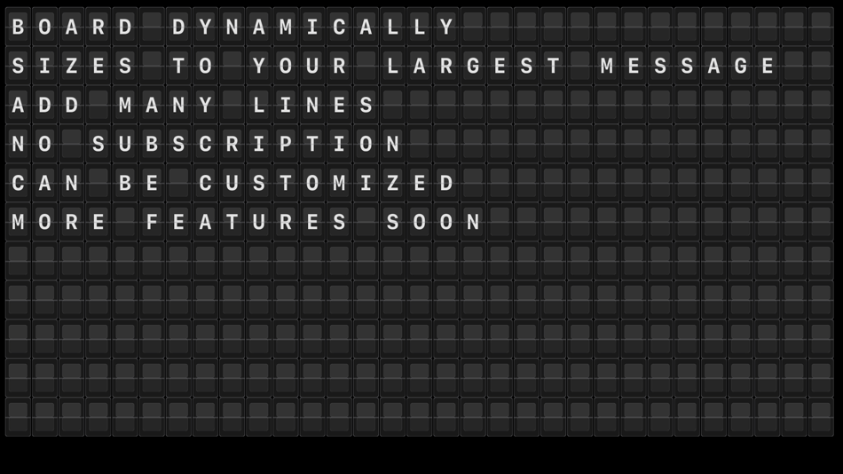 #7. split-flap board (iOS) 由: Gregory Dolder