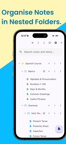 Note Fold: Structured Notes Screenshot 1 of 7