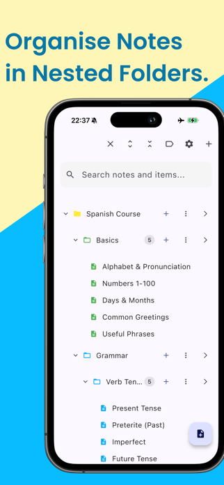 Note Fold: Structured Notes Screenshot 1 of 7