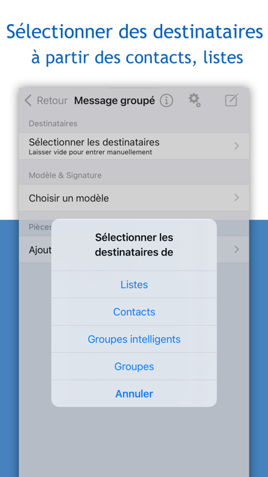 Screenshot #2 pour Group SMS and Email