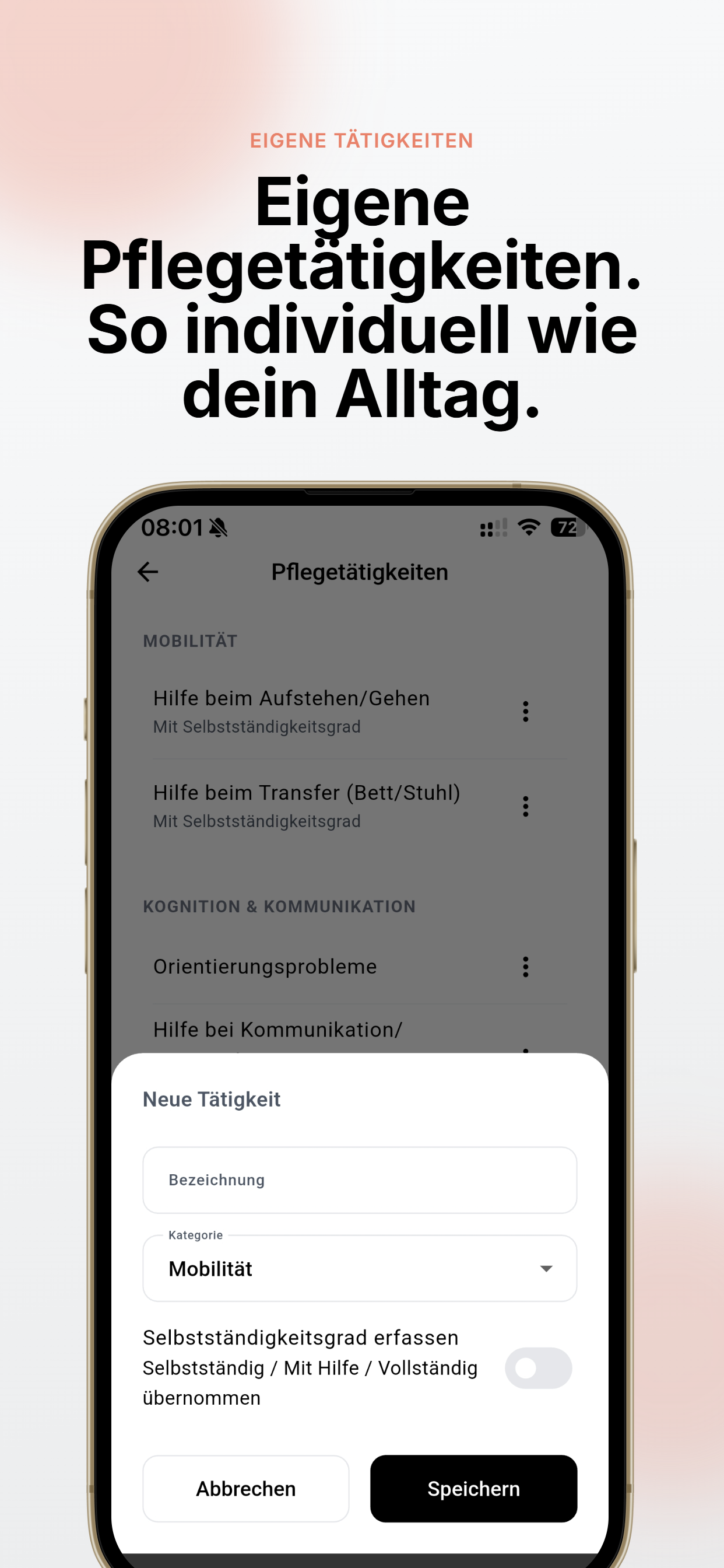 MeinPflegetagebuch screenshot 4