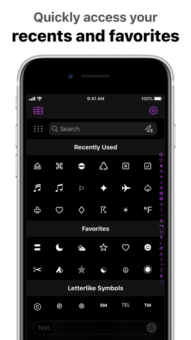 Screenshot #8 for UniChar — Unicode Keyboard