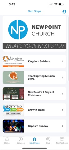 NewPoint app screenshot 2