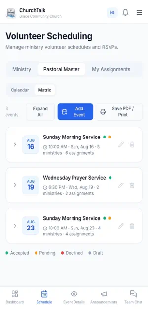ChurchTalk Volunteer screenshot 3