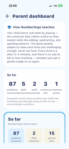 Numberlings: Kids Math Game iPhone screenshot