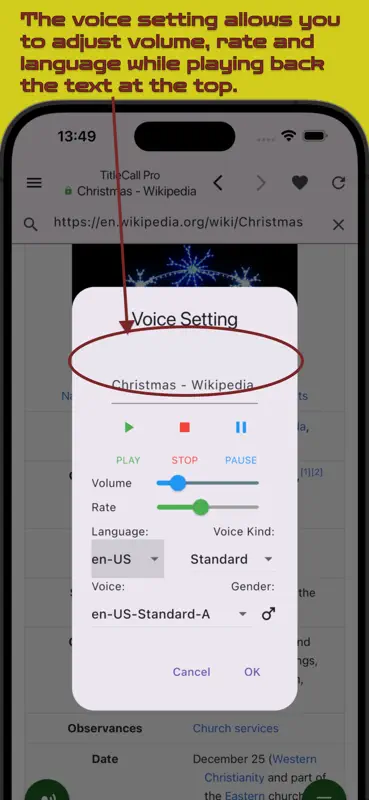 Title Call Pro screenshot 4 of 5