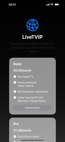 LiveTVIP iPhone screenshot